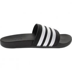 Adidas Adilette Cloudfoam Plus Logo Slides Sandals - Womens Black Black White