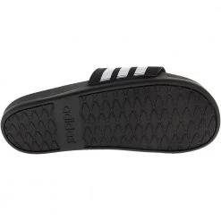 Adidas Adilette Cloudfoam Plus Logo Slides Sandals - Womens Black Black White -Rogan‘s Shoes shop AD CG3427 XXW4