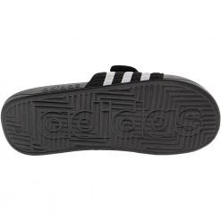 Adidas Adissage Slides Sandals - Womens Black White -Rogan‘s Shoes shop AD G28841 BWH4
