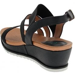 Andrew Geller Gessica Sandals - Womens Black -Rogan‘s Shoes shop AG GESSICA BLK3