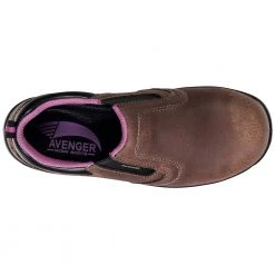 Avenger Work Boots 7165 Composite Toe Work Shoes - Womens Brown -Rogan‘s Shoes shop AN 7165 BRN3