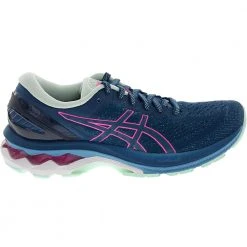ASICS Gel Kayano 27 Running Shoes - Womens Mako Blue Hot Pink