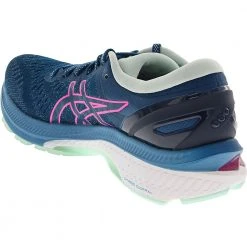 ASICS Gel Kayano 27 Running Shoes - Womens Mako Blue Hot Pink -Rogan‘s Shoes shop AS 1012A649 4003
