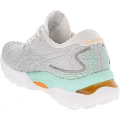 ASICS Gel Nimbus 24 Running Shoes - Womens White Pure Silver -Rogan‘s Shoes shop AS 1012B201 1003
