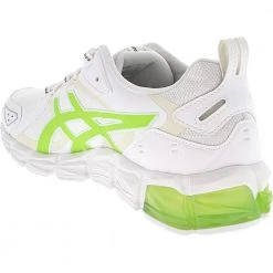ASICS Gel Quantum 180 6 Running Shoes - Womens White Hazard Green -Rogan‘s Shoes shop AS 1202A039 1013
