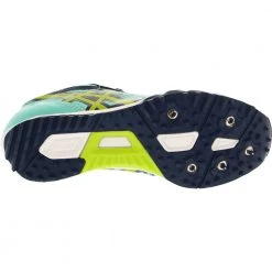 ASICS Hyper Rocketgirl Xc Running Shoes - Womens Aruba Blue Neon Lime Poseidon -Rogan‘s Shoes shop AS G559Y BLU4