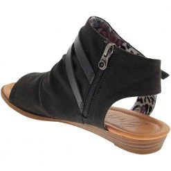 Blowfish Blumoon Sandals - Womens Black Rancher Canvas -Rogan‘s Shoes shop BL BF7295 BLK3