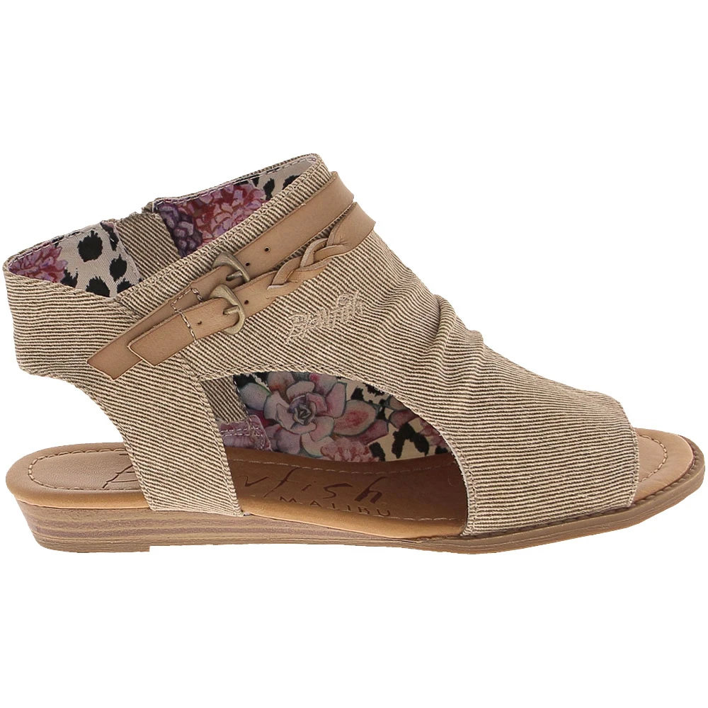 Blowfish Blumoon Sandals - Womens Light Taupe Smokey 1 Blowfish Blumoon Sandals - Womens Light Taupe Smokey