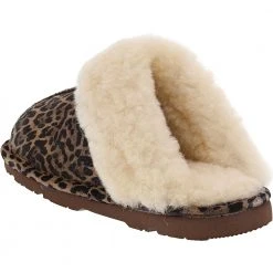 Bearpaw Boots Bearpaw Loki Exotic Slippers - Womens Leopard -Rogan‘s Shoes shop BP 2772W LEO3