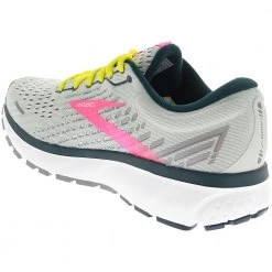 Brooks Ghost 13 Running Shoes - Womens White Pink Black -Rogan‘s Shoes shop BR 120338 1543