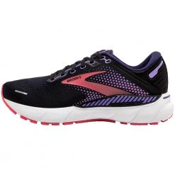 Brooks Adrenaline GTS 22 Running Shoes - Womens Black Purple -Rogan‘s Shoes shop BR 120353 0803