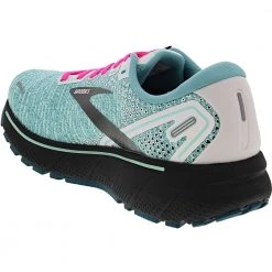 Brooks Ghost 14 Running Shoes - Womens White Black -Rogan‘s Shoes shop BR 120356 1413