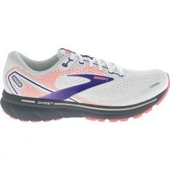 Brooks Ghost 14 Running Shoes - Womens White Purple Coral