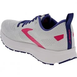 Brooks Revel 5 Running Shoes - Womens White Navy Pink -Rogan‘s Shoes shop BR 120361 1933