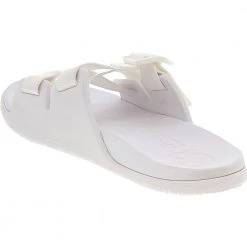 Chaco Chillos Slide Water Sandals - Womens White -Rogan‘s Shoes shop CA 107818 WHT3