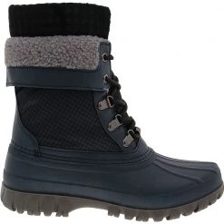 Cougar Creek Winter Boots - Womens Navy Houndstooth