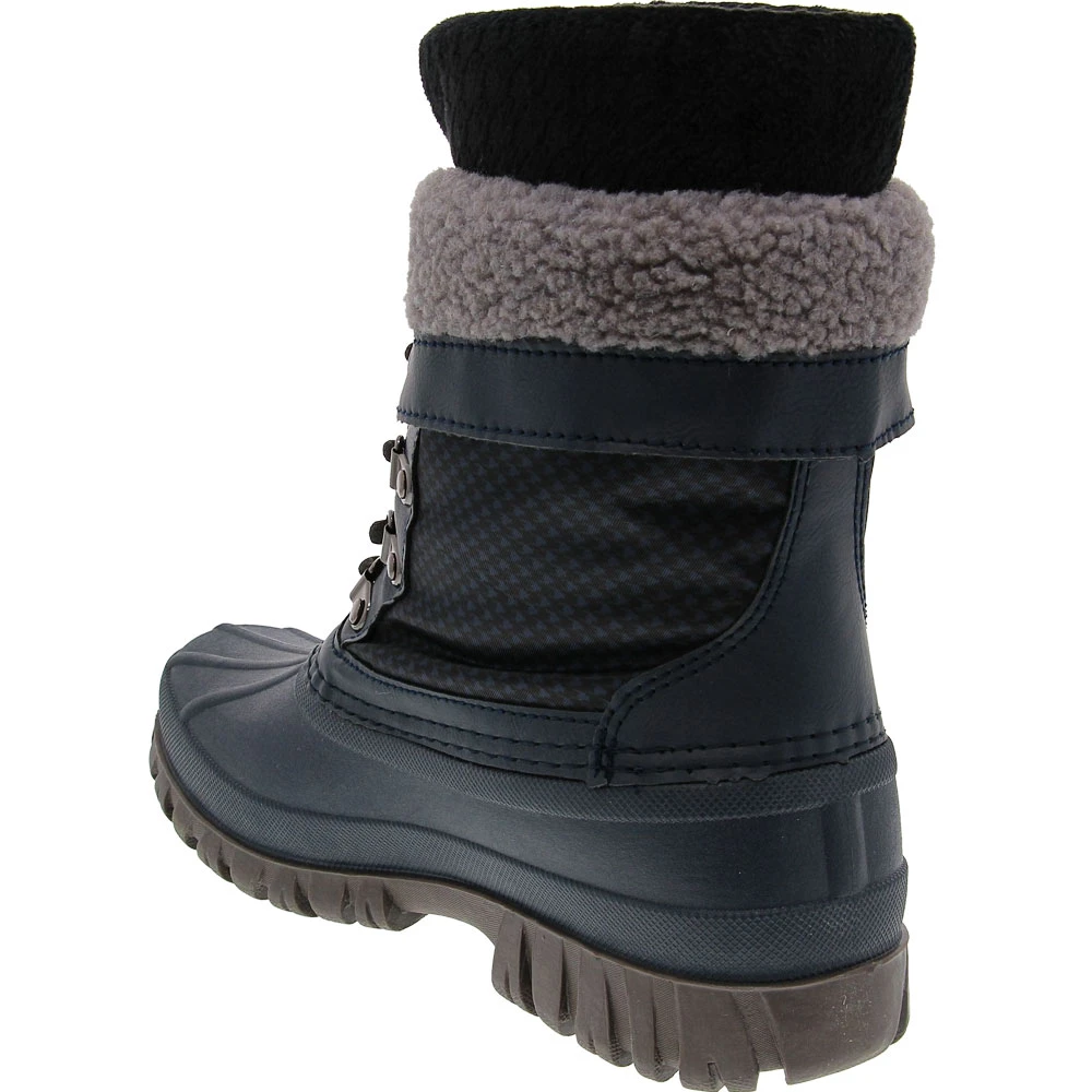 Cougar Creek Winter Boots - Womens Navy Houndstooth 3 Cougar Creek Winter Boots - Womens Navy Houndstooth - Image 3