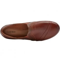 Cobb Hill Laurel Slip-On Casual Dress Shoes - Womens Tan -Rogan‘s Shoes shop CL CI1738 TAN3