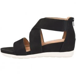 Comfortiva Pacifica Wedge Womens Sandal Black -Rogan‘s Shoes shop CM 30600 BLK3