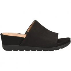 Comfortiva Pax Sandals - Womens Black Nubuck