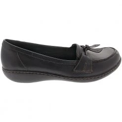 Clarks Ashland Bubble Slip On Casual Shoes - Womens Black