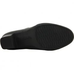 Clarks Rosalyn Wren Casual Shoes - Womens Black Leather -Rogan‘s Shoes shop CX 26110644 BLK4