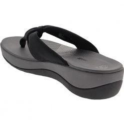 Clarks Arla Glison Flip Flops - Womens Black -Rogan‘s Shoes shop CX 26124906 BLK3