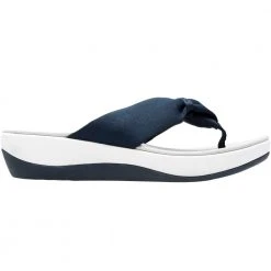 Clarks Arla Glison Flip Flops - Womens Blue White