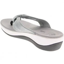 Clarks Arla Glison Flip Flops - Womens Grey -Rogan‘s Shoes shop CX 26124906 GRY3
