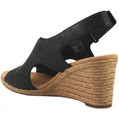 Clarks Lafley Rosen Sandals - Womens Black -Rogan‘s Shoes shop CX 26133805 BLK3