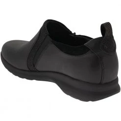 Unstructured By Clarks Adorn Zip Slip On Casual Shoes - Womens Black -Rogan‘s Shoes shop CX 26137017 BLK3