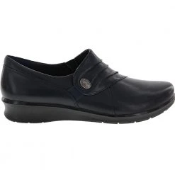 Clarks Hope Roxanne Slip On Casual Shoes - Womens Navy