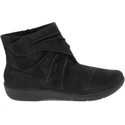 Clarks Sillian Tana Ankle Boots - Womens Black
