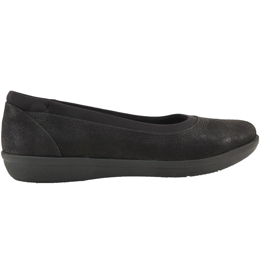 Clarks Ayla Slip On Casual Shoes - Womens Black 1 Clarks Ayla Slip On Casual Shoes - Womens Black