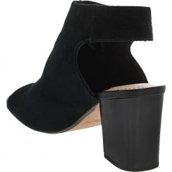 Clarks Deva Bell Sandals - Womens Black Suede -Rogan‘s Shoes shop CX 26140001 BLK3