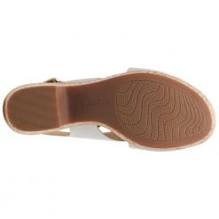 Clarks Maritsa Lara Sandals - Womens White -Rogan‘s Shoes shop CX 26141394 WHT4