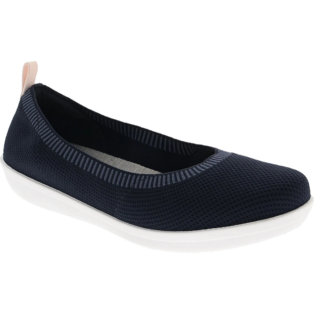 Clarks Ayla Paige Slip On Casual Shoes - Womens Navy 2 Clarks Ayla Paige Slip On Casual Shoes - Womens Navy - Image 2