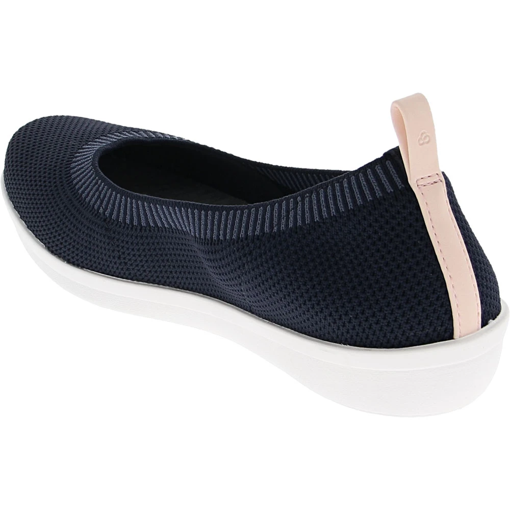 Clarks Ayla Paige Slip On Casual Shoes - Womens Navy 3 Clarks Ayla Paige Slip On Casual Shoes - Womens Navy - Image 3