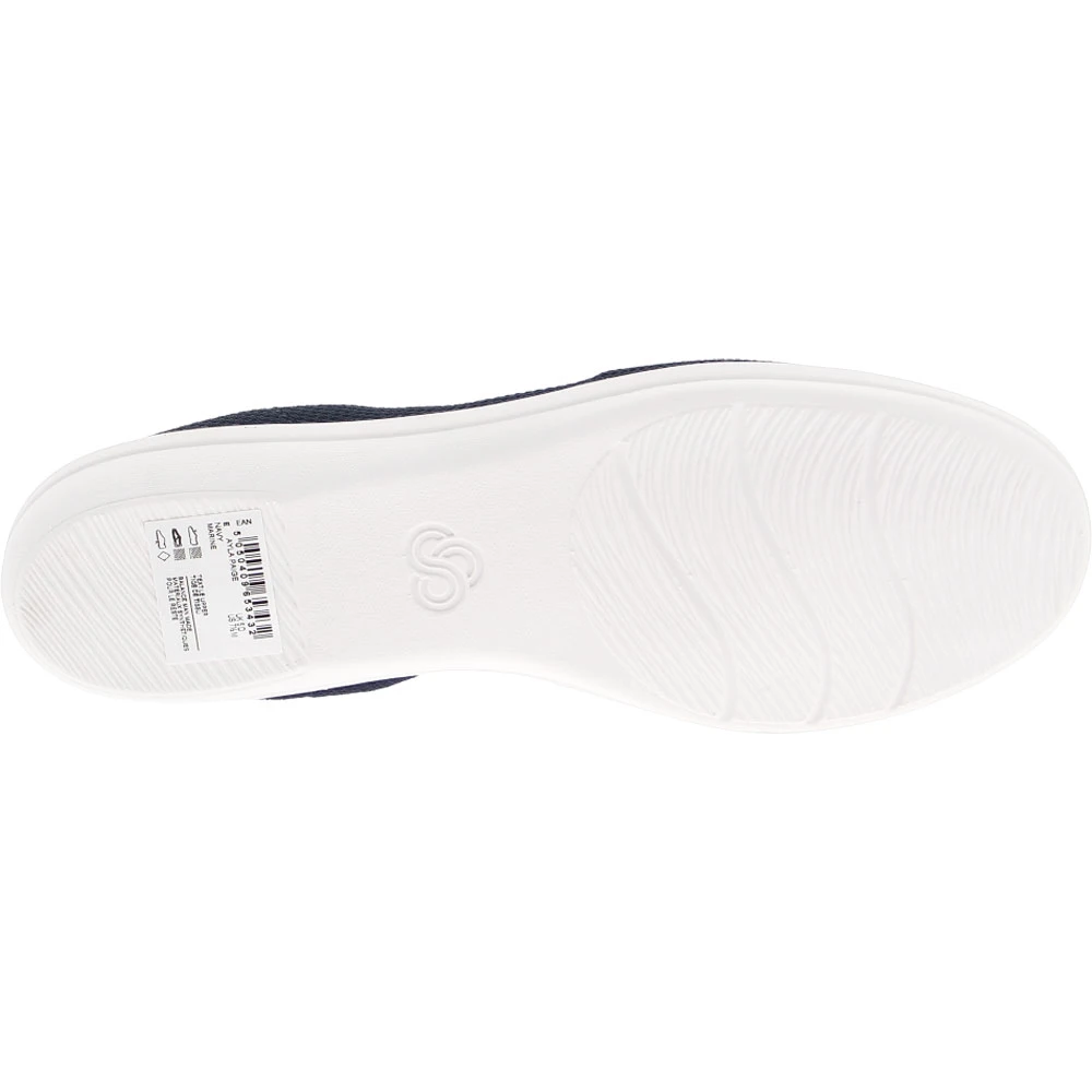 Clarks Ayla Paige Slip On Casual Shoes - Womens Navy 4 Clarks Ayla Paige Slip On Casual Shoes - Womens Navy - Image 4