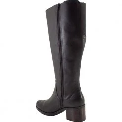 Clarks Hollis Moon Tall Dress Boots - Womens Black -Rogan‘s Shoes shop CX 26146919 BLK3