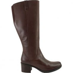 Clarks Hollis Moon Tall Dress Boots - Womens Mahogany