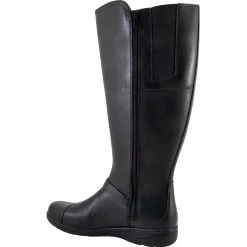 Clarks Cheyn Linde Womens Tall Dress Boots Black -Rogan‘s Shoes shop CX 26147036 BLK3