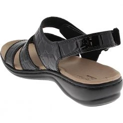 Clarks Leisa Melinda Sandals - Womens Black -Rogan‘s Shoes shop CX 26150052 BLK3