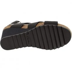 Clarks Flex Sand Sandals - Womens Black -Rogan‘s Shoes shop CX 26150431 BLK4