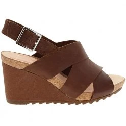 Clarks Flex Sand Sandals - Womens Tan
