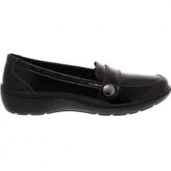Clarks Cora Daisy Slip On Casual Shoes - Womens Black
