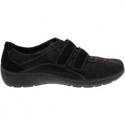 Clarks Cora Azalia Slip On Casual Shoes - Womens Black Combination