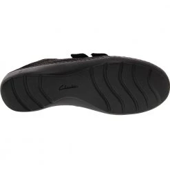 Clarks Cora Azalia Slip On Casual Shoes - Womens Black Combination -Rogan‘s Shoes shop CX 26154969 BLK4