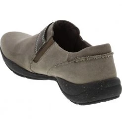 Clarks Roseville Dot Womens Slip On Casual Shoe Dark Taupe -Rogan‘s Shoes shop CX 26162040 TAN3