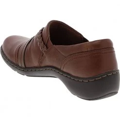 Clarks Cora Braid Slip On Casual Shoes - Womens Tan -Rogan‘s Shoes shop CX 26162128 TAN3